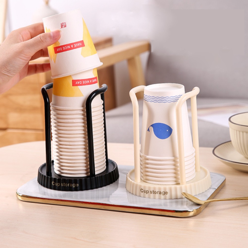 Coffee Tea Holders - ทิ้งถ้วยผู้ถือเดสก์ท็อปถ้วยกระดาษOrganizer Creative Non Perforated Storage RackสําหรับHome