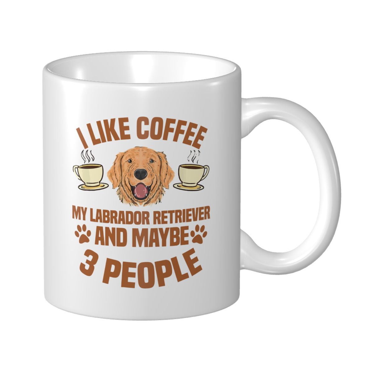 Coffee Tea Like - แก้วมัคลายมาร์ค คัพ ลายสุนัขลาบราดอร์รีทรีฟเวอร์ ลาย LAB ฉันชอบกาแฟ