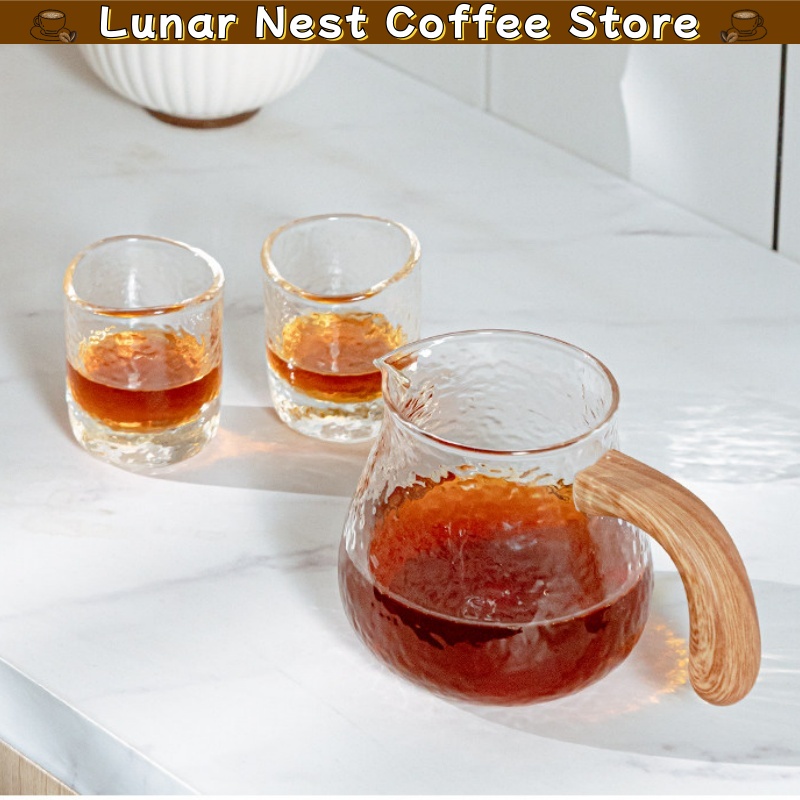 Coffee Tea Decanter - ใหม่! ที่ชงกาแฟแก้วลายตอกสไตล์ญี่ปุ่น Timemore ความจุ 400 มล.