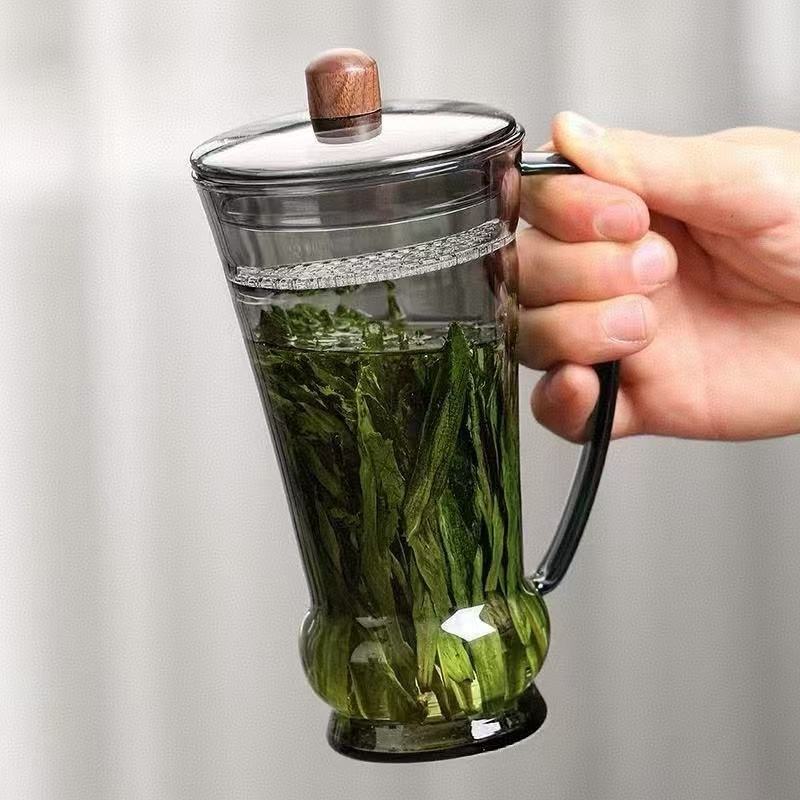 Coffee Tea Green - 400ml Brewing Taiping Houkui ชาเขียวแก้วชาแก้ว Crescent