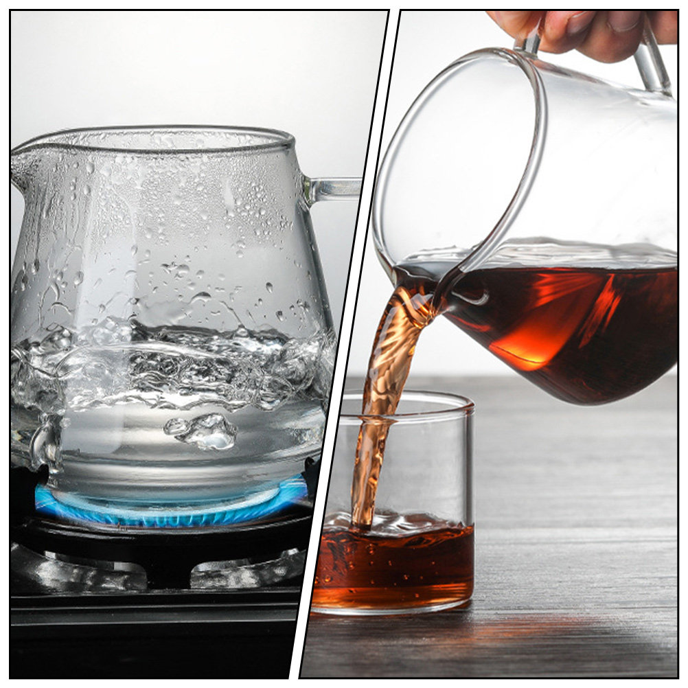 Tea And Coffee Kettle - กาต้มน้ำแก้วใส 650 มล. 1 ชิ้น สำหรับเครื่องดื่มร้อน-เย็น