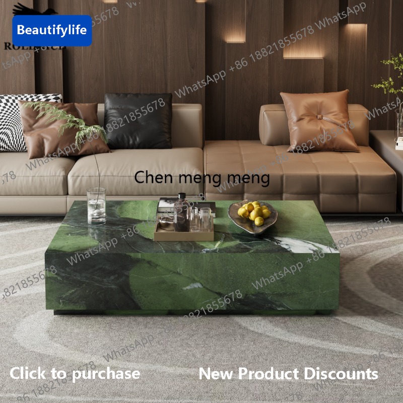 Coffee Tea Green - โต๊ะกาแฟหินอ่อนสีเขียวไอริช Y183 สำหรับห้องนั่งเล่น สไตล์ยุคกลาง หรูหรา ทำจากแผ่นหินคุณภาพสูง
