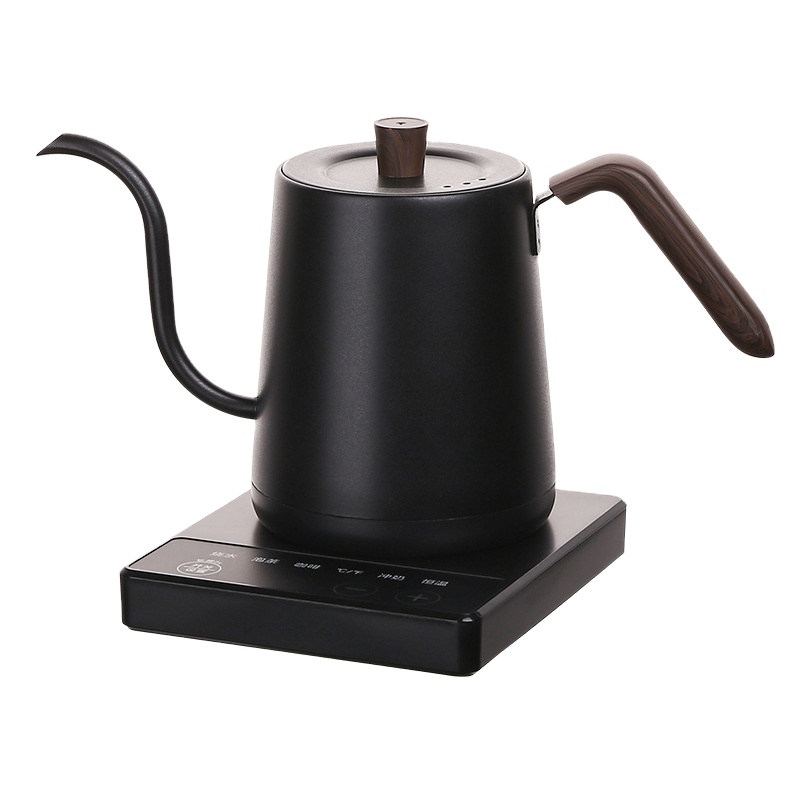 Tea And Coffee Kettle - กาต้มน้ำไฟฟ้าคอห่านสแตนเลสขนาดเล็ก ควบคุมอุณหภูมิได้ สำหรับชงกาแฟและชา
