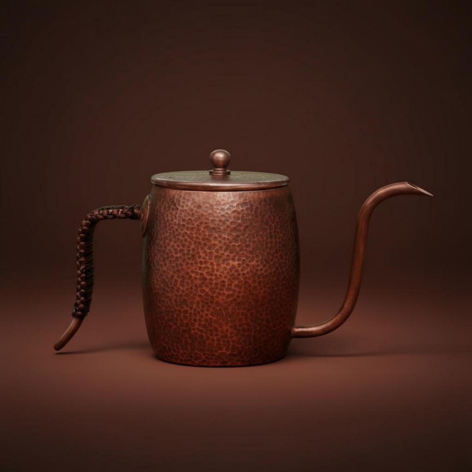 Tea And Coffee Kettle - กาต้มกาแฟทองแดงทำมือ ดีไซน์ทนทาน กาต้มน้ำแบบคอห่าน สำหรับชงชา