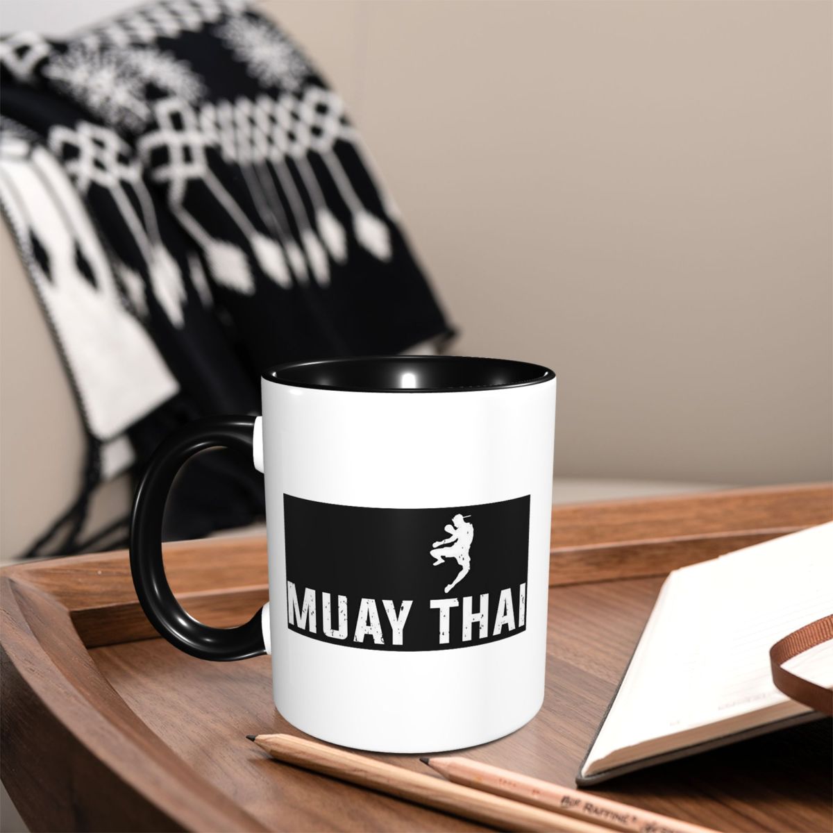 Coffee Tea Thai - ถุงมือมวยไทย แก้วกาแฟลายโรงเรียนมวยไทย แก้วเซรามิกตลกๆ แก้วชา แก้วนม แก้วน้ำ