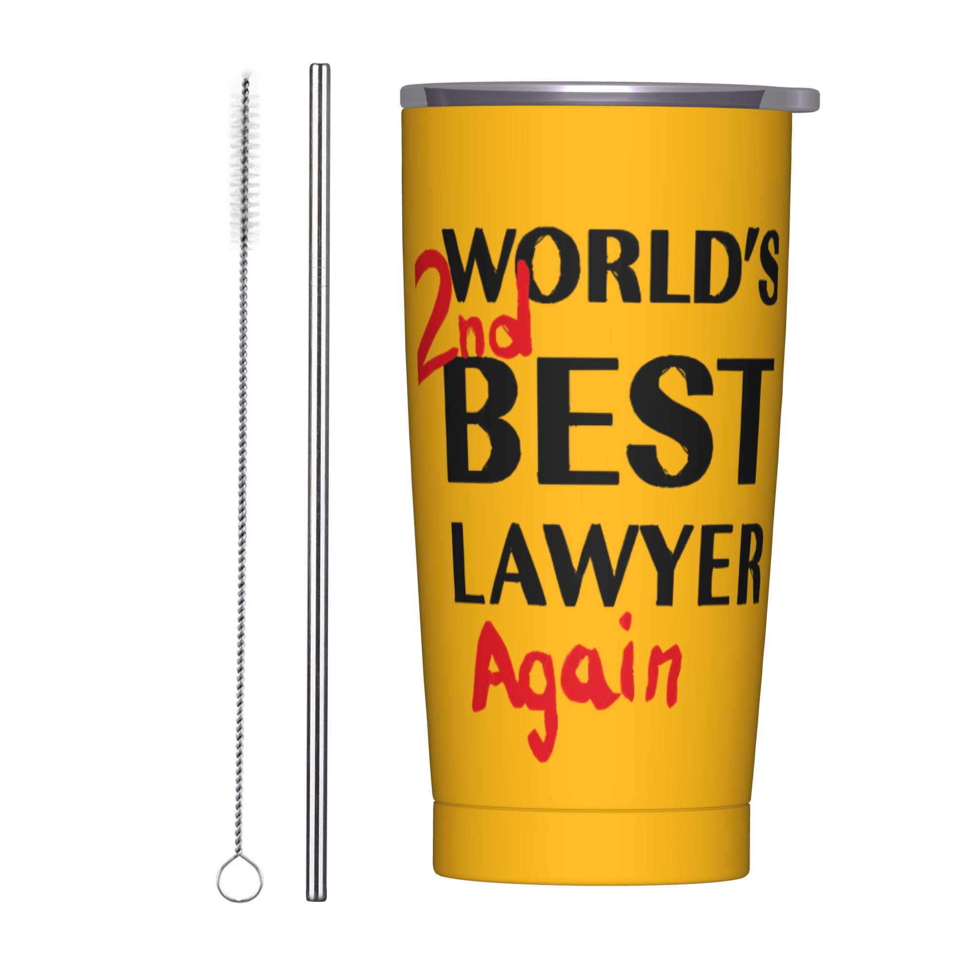 Coffee Tea Tumbler - แก้วน้ำเก็บความร้อน Better Call Saul พร้อมฝาปิดและหลอดดูด ลาย
