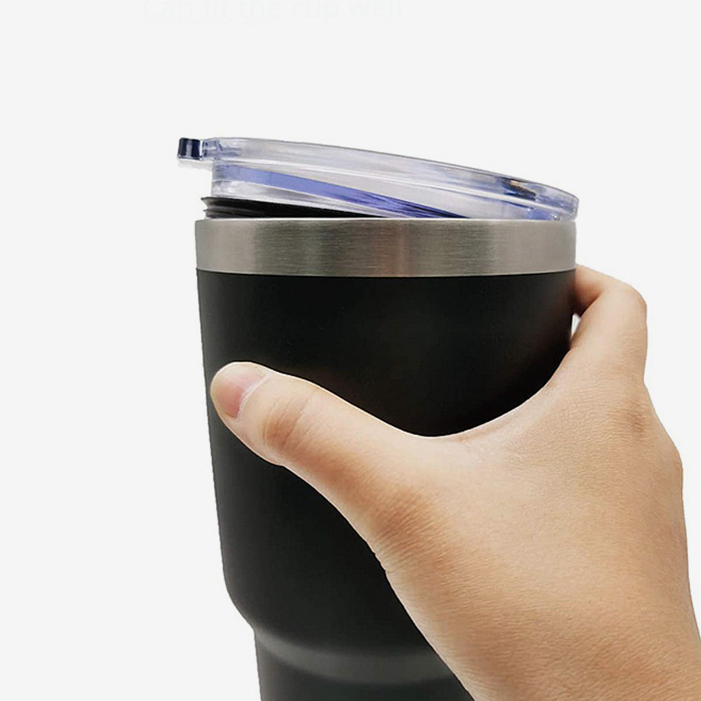 Coffee Tea Replacement - ฝาปิดแก้วกันรั่ว 2 ชิ้น ฝาปิดพลาสติกใสสำหรับแก้วกาแฟ ชา ถ้วย