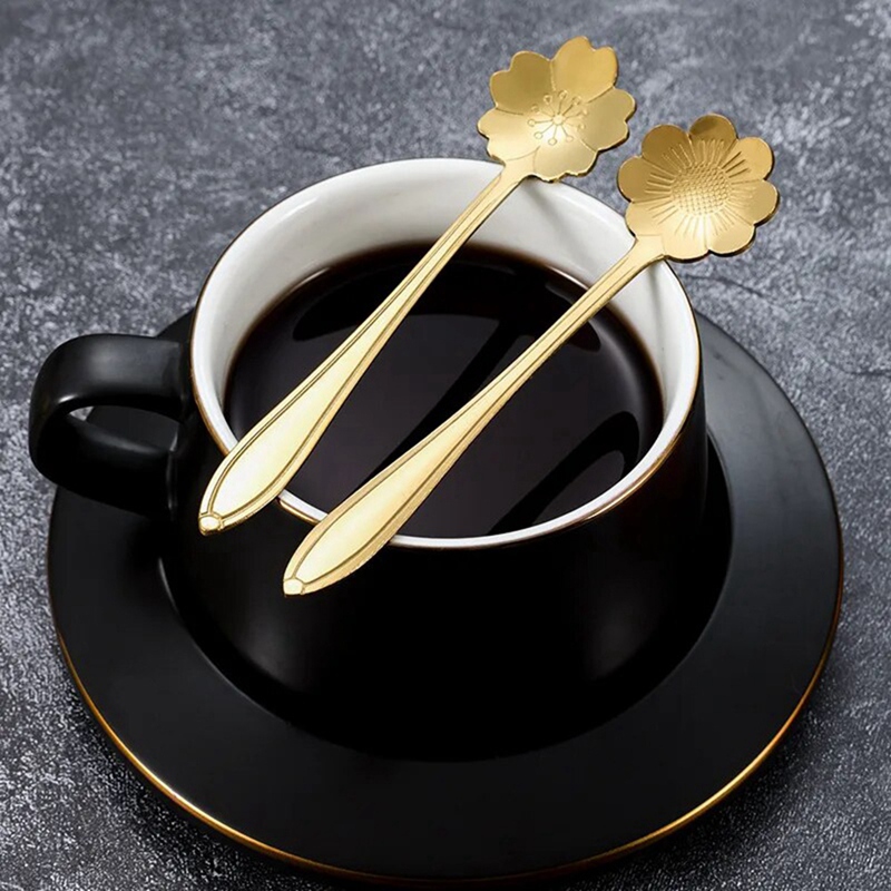 สแตนเลสสตีลเชอร์รี่ดอกไม้ทองตั - Coffee Tea Replacement บทวิจารณ์และราคา
