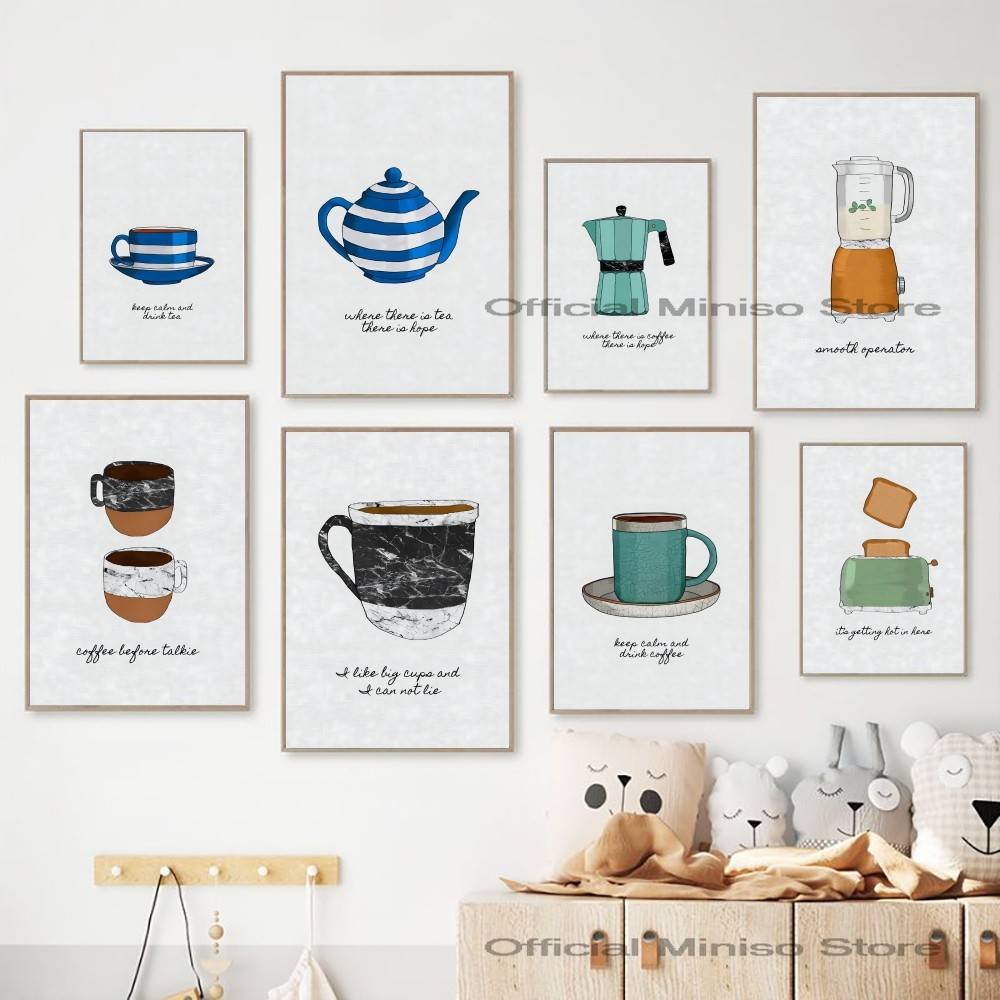 กาแฟ ชา เครื่องครัว โปสเตอร์ ก - Wallpaper Coffee And Tea บทวิจารณ์และราคา