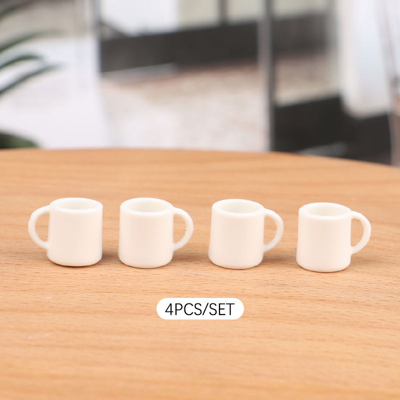 4 ชิ้น/เซ็ต 1:12 ตุ๊กตาจิ๋วถ้ว - Coffee Y Tea บทวิจารณ์และราคา