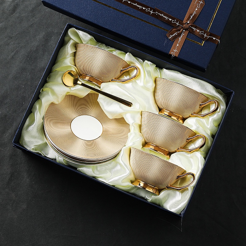 ชุดถ้วยกาแฟและจานรองสไตล์ยุโรป - Coffee Tea Set บทวิจารณ์และราคา