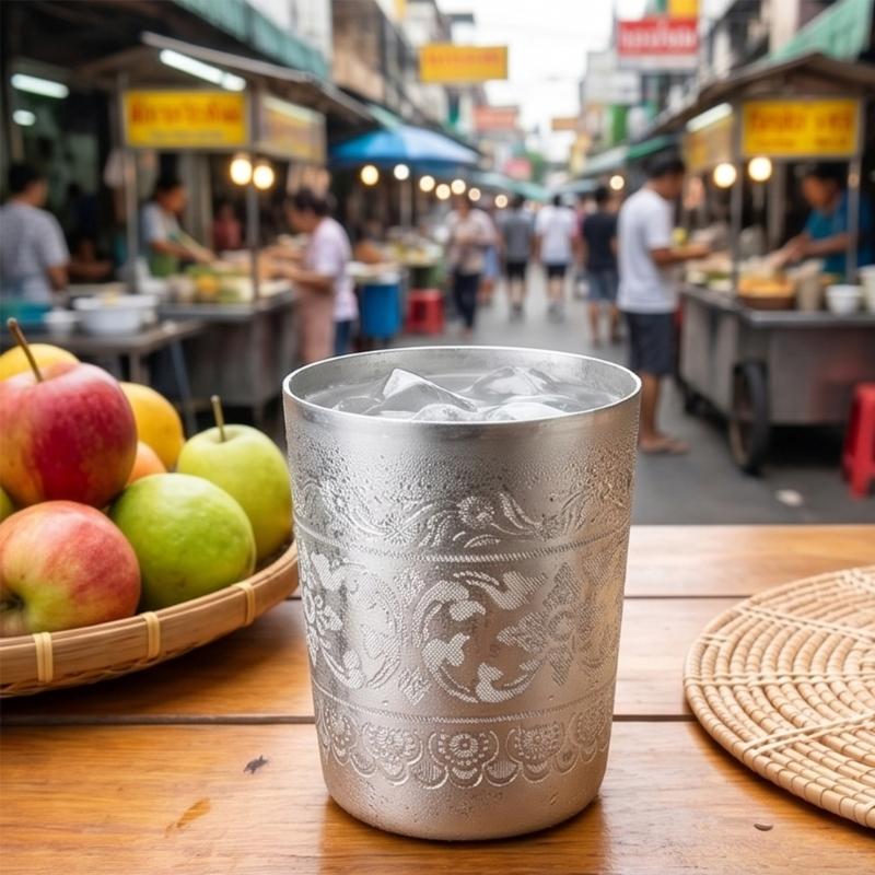 ไทยสไตล์ดีบุกถ้วยไทยแบบดั้งเดิ - Coffee Tea Thai บทวิจารณ์และราคา