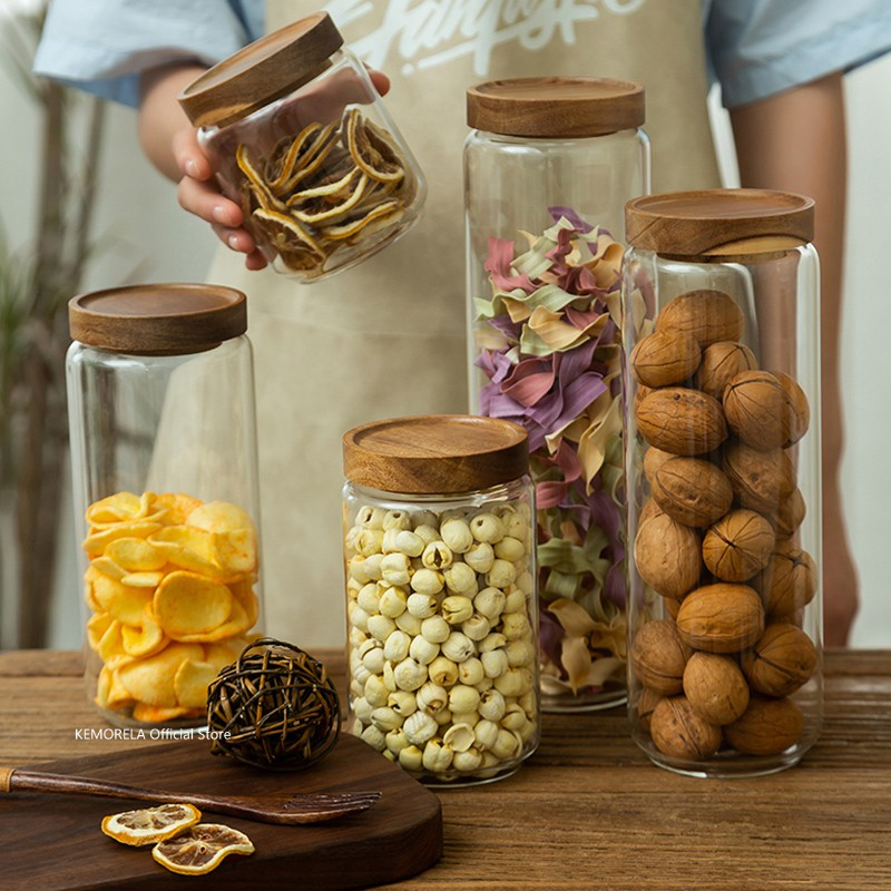 ไม้ฝาปิดแก้ว Airtight กระป๋องห - Coffee Tea Canister Set บทวิจารณ์และราคา