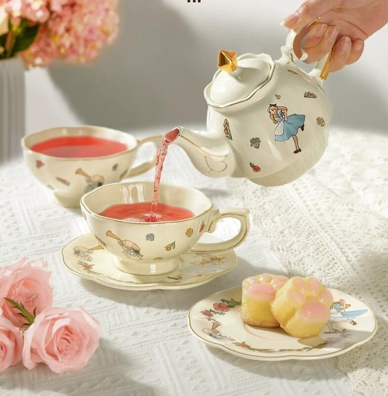 ชุดน้ำชาและกาแฟเซรามิก Alice ล - Coffee Tea Set บทวิจารณ์และราคา