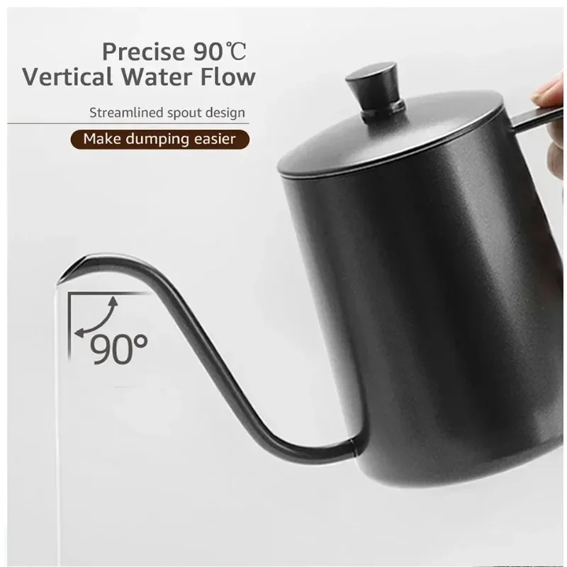 350/600ML กาต้มน้ําสแตนเลสหยด  - Tea And Coffee Kettle บทวิจารณ์และราคา