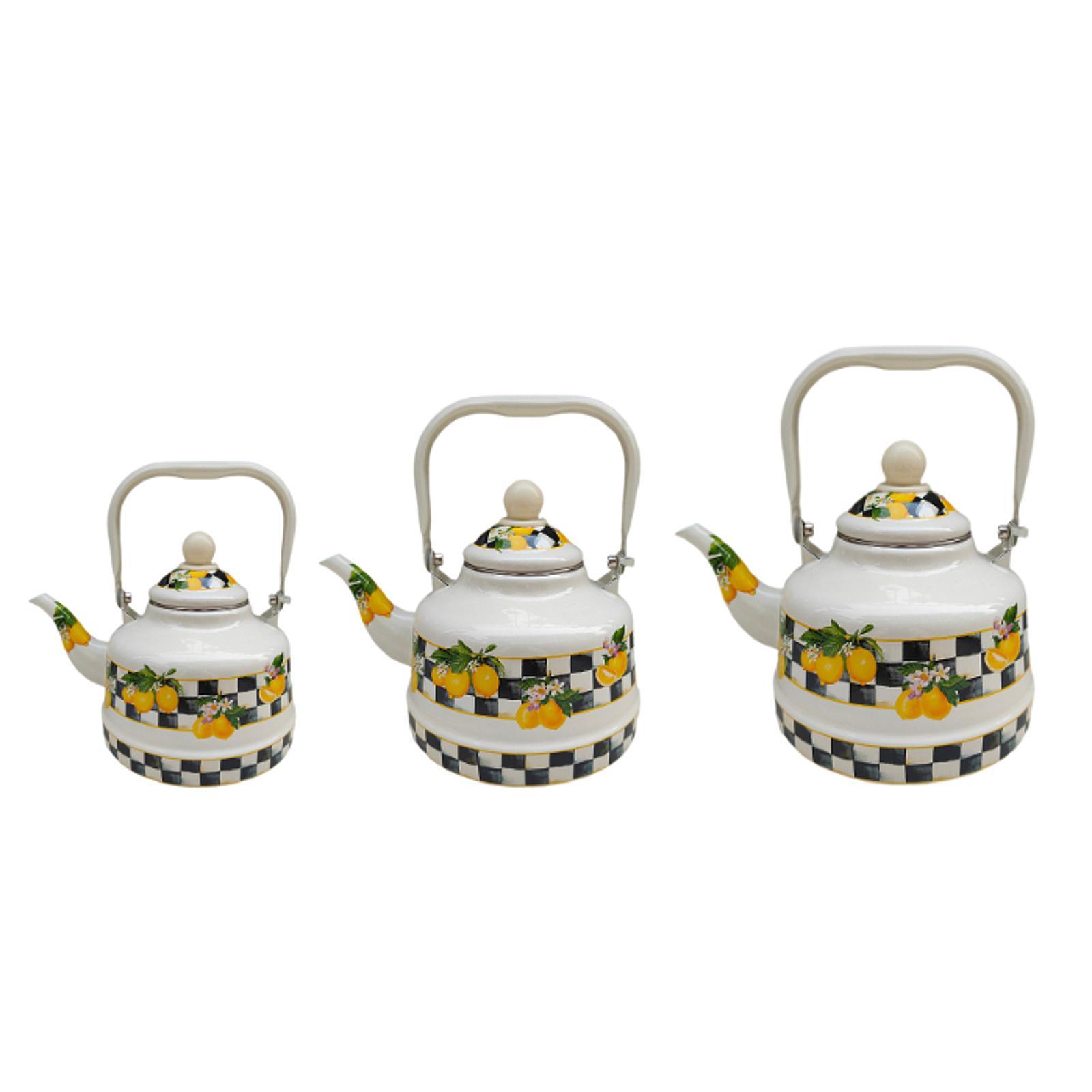 กาต้มน้ำเคลือบเอนาเมลแบบมัลติฟ - Lemon Tea Coffee บทวิจารณ์และราคา