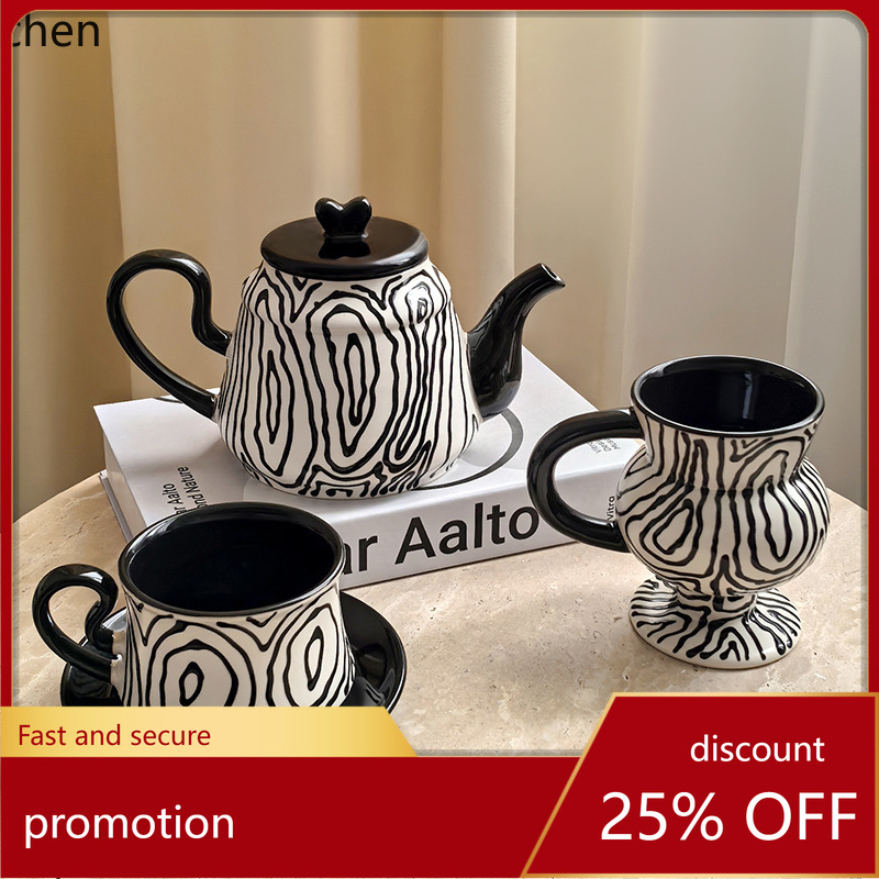Hxl ถ้วยกาแฟลายวงแหวนต้นไม้แบบ - Coffee Tea Set บทวิจารณ์และราคา
