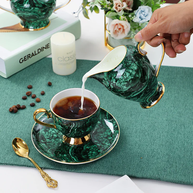 กระดูกจีนกาน้ำชา Drinkware สีเ - Coffee Tea Green บทวิจารณ์และราคา