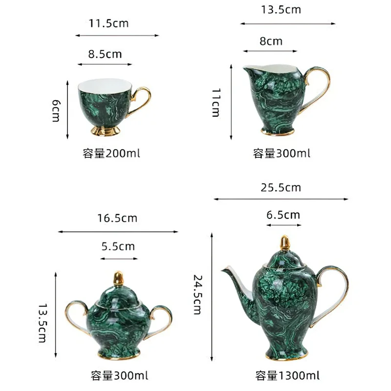กระดูกจีนกาน้ำชา Drinkware สีเ - Coffee Tea Green บทวิจารณ์และราคา