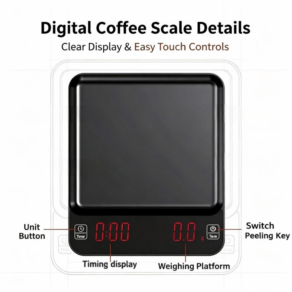 เครื่องชั่งกาแฟดิจิตอลความแม่น - Coffee & Tea Difabis บทวิจารณ์และราคา