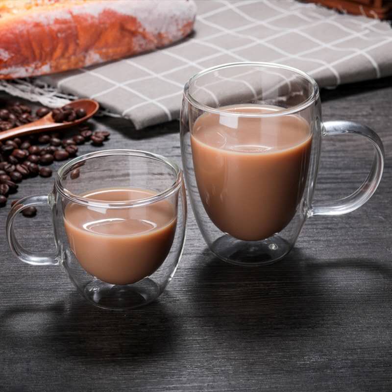 2/3/4Pcs Double Wall แก้ว Boro - Lemon Tea Coffee บทวิจารณ์และราคา