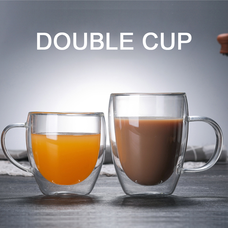 2/3/4Pcs Double Wall แก้ว Boro - Lemon Tea Coffee บทวิจารณ์และราคา