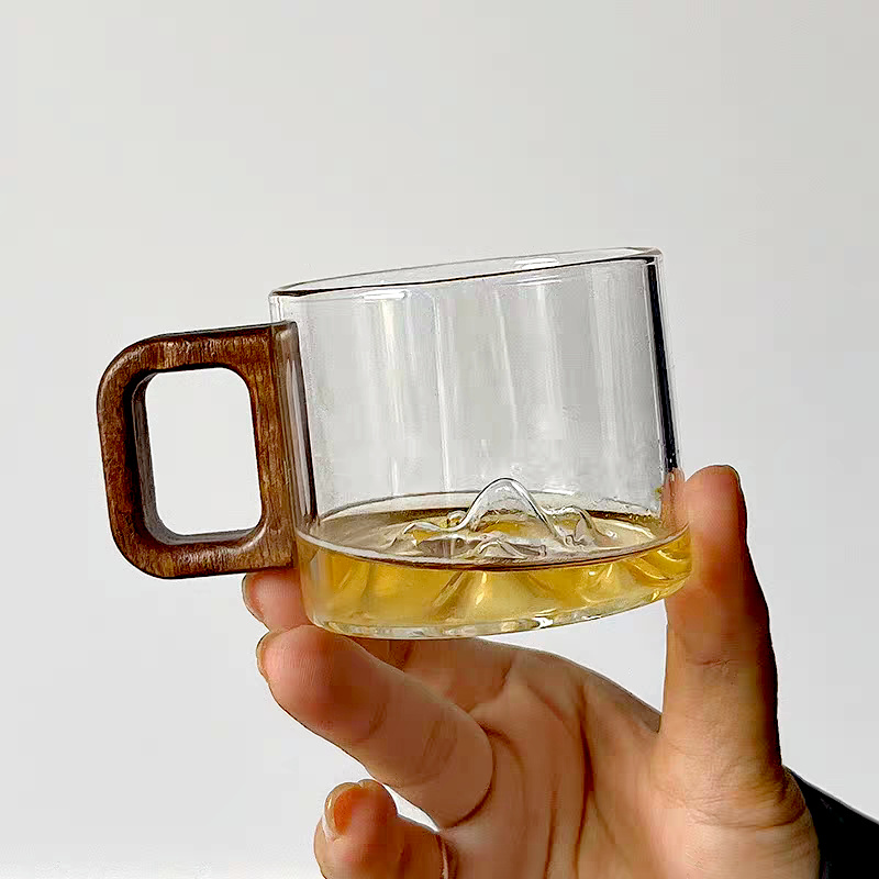 แก้วแก้วกาแฟหูจับทำจากไม้วอลนั - Coffee Tea Flask บทวิจารณ์และราคา