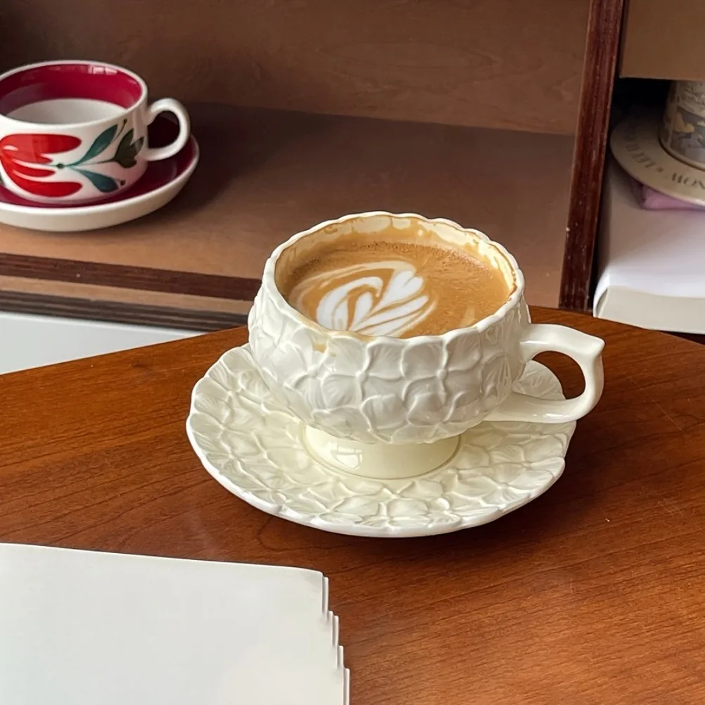 ชุดถ้วยกาแฟลายครีมสไตล์ฝรั่งเศ - Coffee Tea Set บทวิจารณ์และราคา