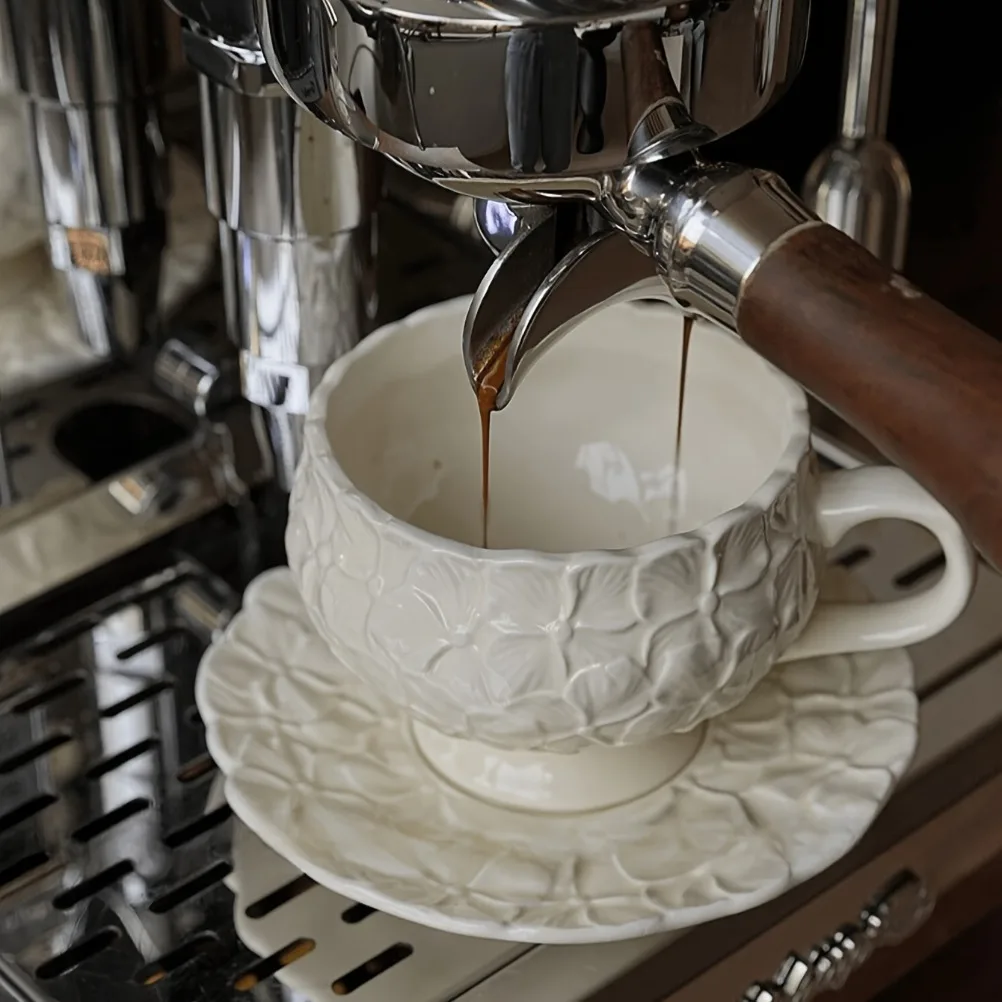 ชุดถ้วยกาแฟลายครีมสไตล์ฝรั่งเศ - Coffee Tea Set บทวิจารณ์และราคา