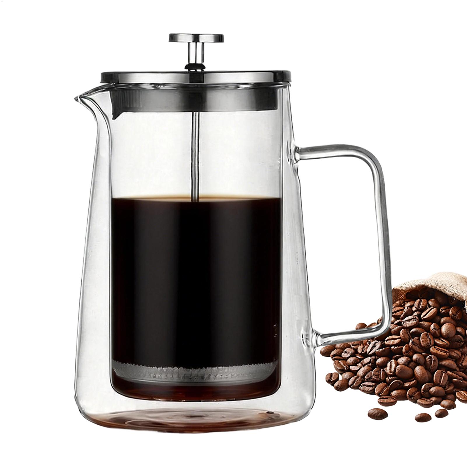 กาต้มน้ำกาแฟแบบกด แก้วสแตนเลส  - Tea And Coffee Kettle บทวิจารณ์และราคา