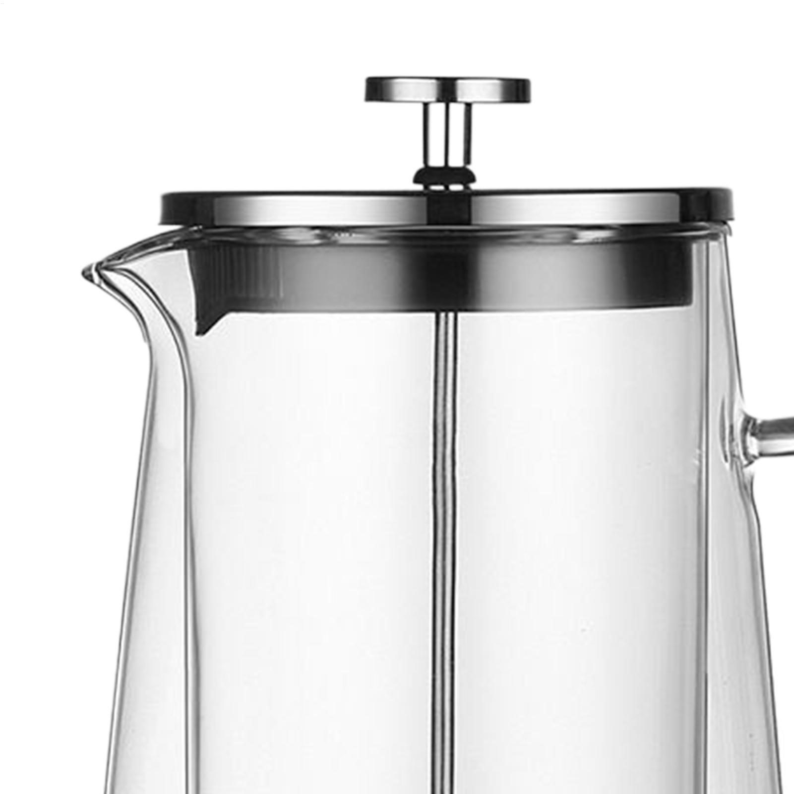 กาต้มน้ำกาแฟแบบกด แก้วสแตนเลส  - Tea And Coffee Kettle บทวิจารณ์และราคา