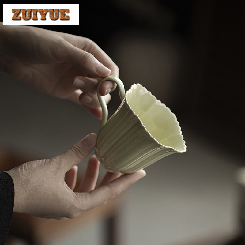 น่ารักสร้างสรรค์ถ้วยน้ำชาทำมือ - Coffee Tea Green บทวิจารณ์และราคา