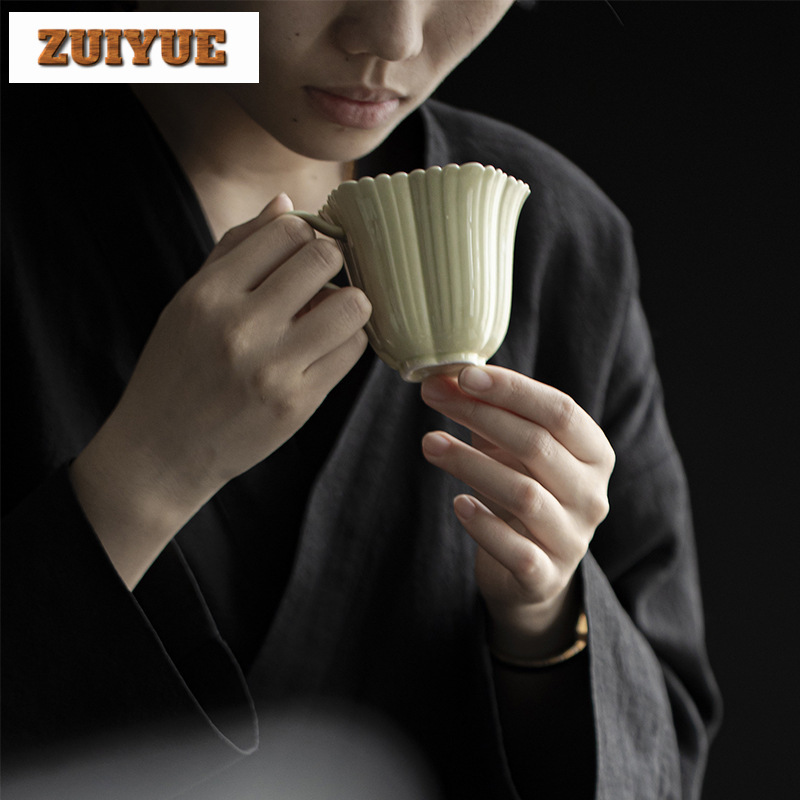 น่ารักสร้างสรรค์ถ้วยน้ำชาทำมือ - Coffee Tea Green บทวิจารณ์และราคา