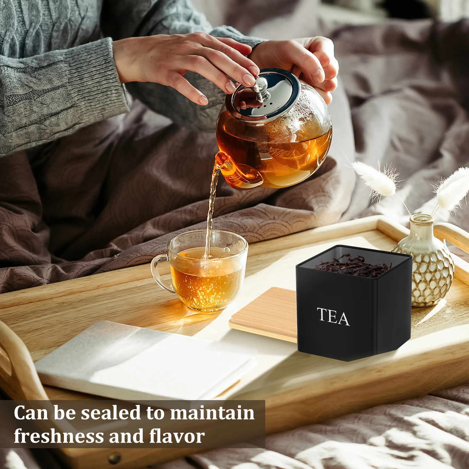ชุดกระป๋องชา น้ำตาล กาแฟ 3 ชิ้ - Coffee Tea Canister Set บทวิจารณ์และราคา