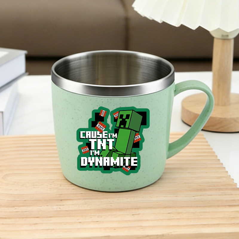 แก้วน้ำสแตนเลสลายมайнคราฟท์ แก - Coffee Y Tea บทวิจารณ์และราคา