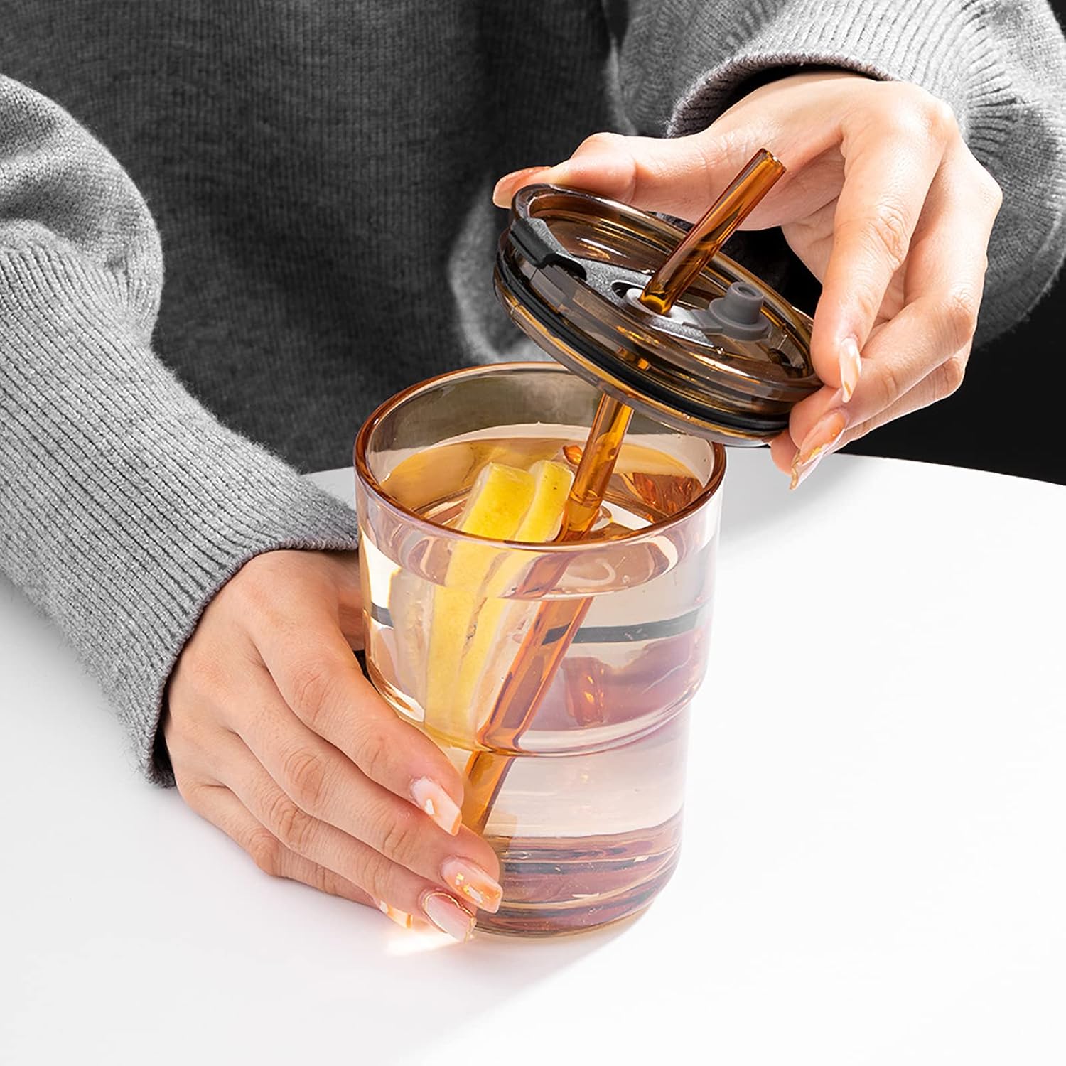 แก้วน้ำทรงกระบอกขนาด 13 ออนซ์/ - Coffee Tea Tumbler บทวิจารณ์และราคา