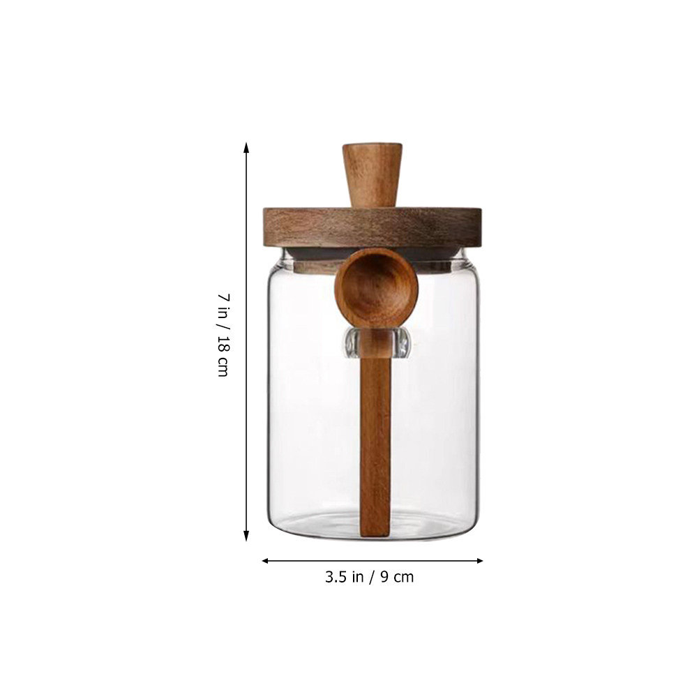 โถแก้วเก็บเมล็ดกาแฟ ฝาไม้ปิดสน - Coffee Tea Holders บทวิจารณ์และราคา