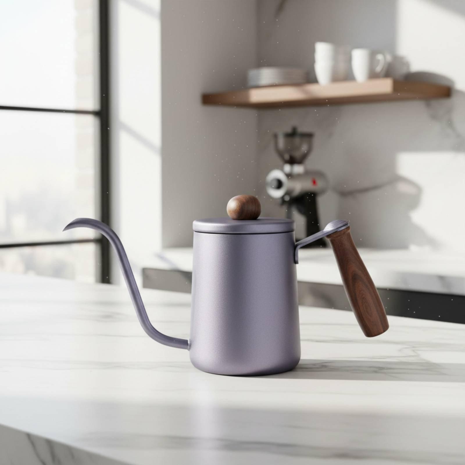 กาต้มกาแฟแบบเทแม่นยำ สเตนเลส 3 - Tea And Coffee Kettle บทวิจารณ์และราคา