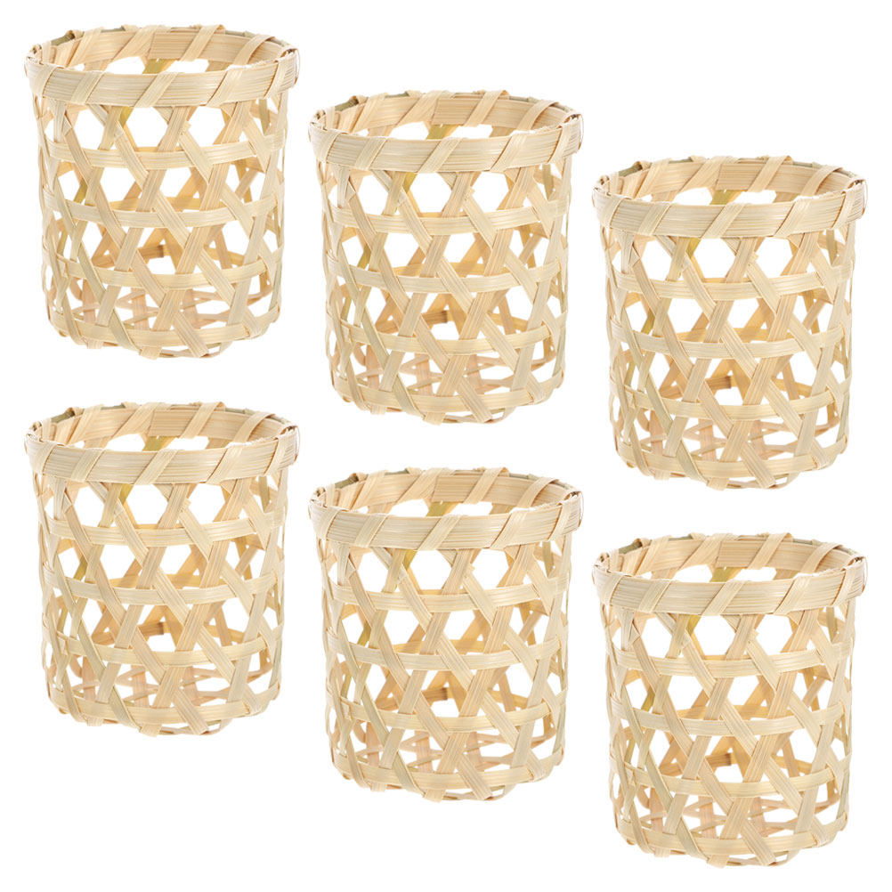 เชิงเทียนทำมือ 6 ชิ้น ตะกร้าดอ - Coffee Tea Holders บทวิจารณ์และราคา