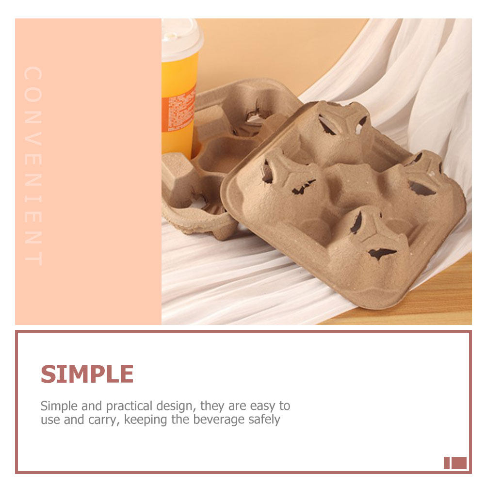 ถาดใส่แก้วกระดาษแบบสี่ช่อง 25  - Coffee Tea Holders บทวิจารณ์และราคา