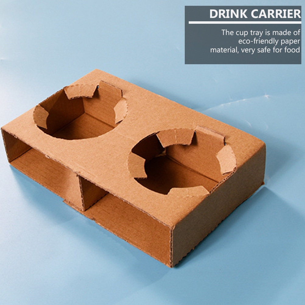 ถาดใส่เครื่องดื่มกระดาษย่อยสลา - Coffee Tea Holders บทวิจารณ์และราคา