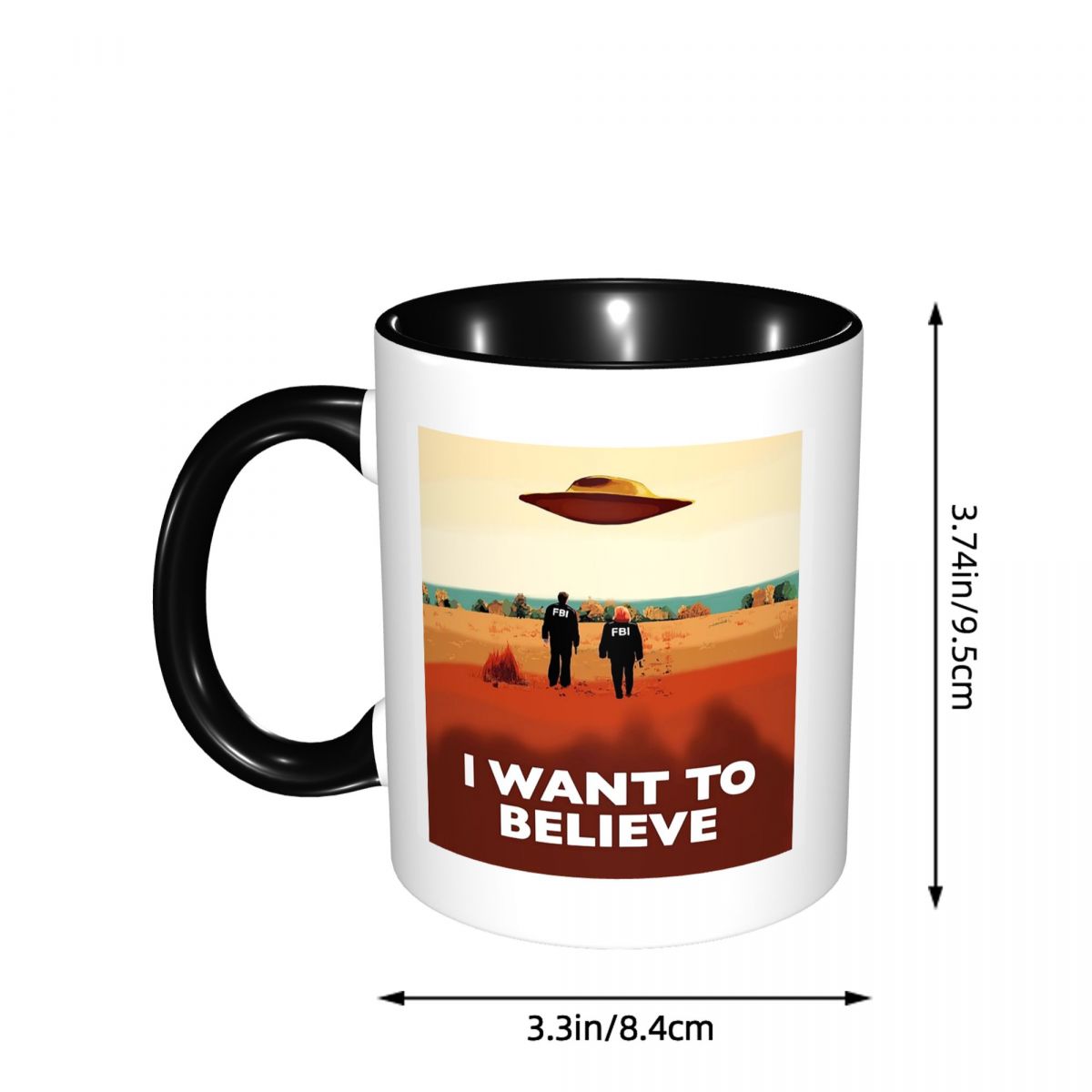 แก้วเซรามิคตลกๆ ลาย FBI X File - Coffee X Tea บทวิจารณ์และราคา
