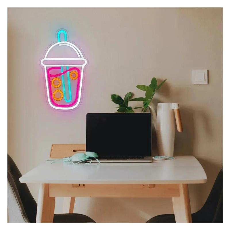 ป้ายไฟนีออนชานมไข่มุก, ไฟชานม, - Wallpaper Coffee And Tea บทวิจารณ์และราคา