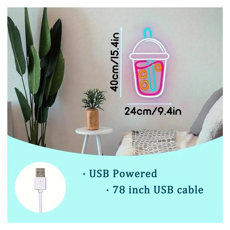 ป้ายไฟนีออนชานมไข่มุก, ไฟชานม, - Wallpaper Coffee And Tea บทวิจารณ์และราคา