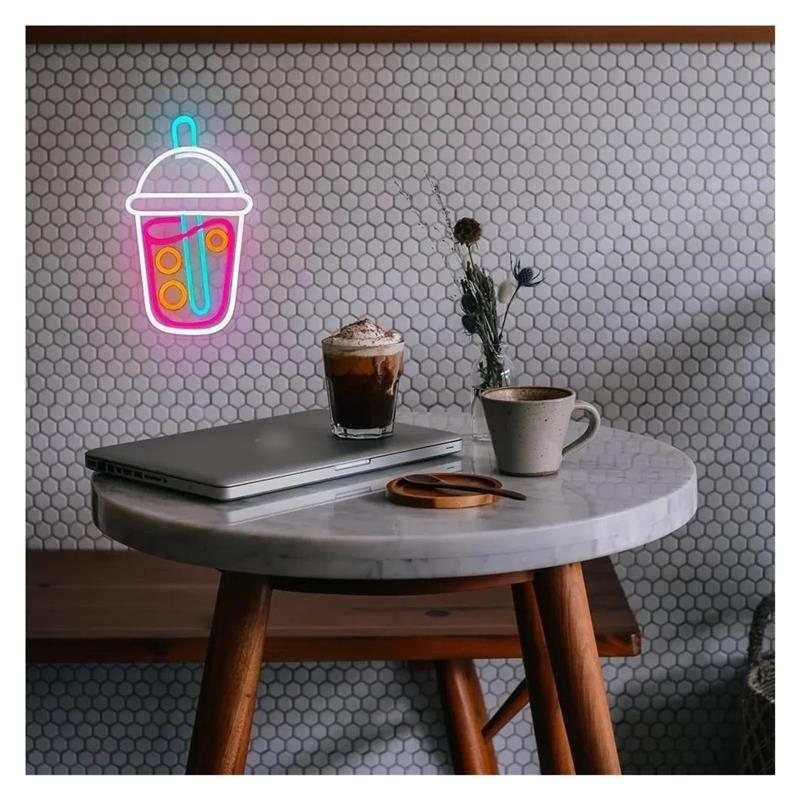 ป้ายไฟนีออนชานมไข่มุก, ไฟชานม, - Wallpaper Coffee And Tea บทวิจารณ์และราคา