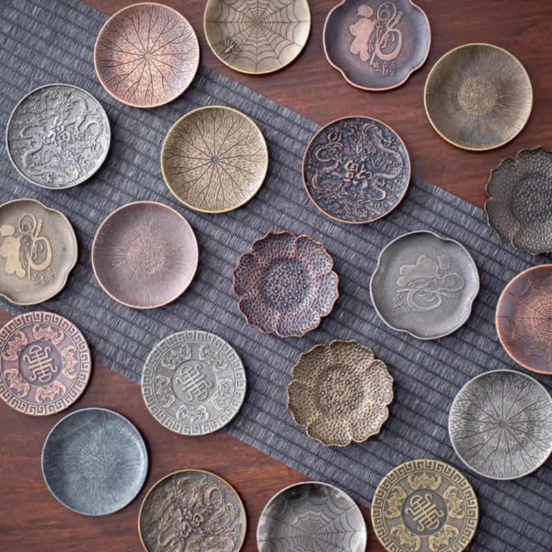 แผ่นรองแก้วโลหะผสม แผ่นรองกันค - Coffee Tea Holders บทวิจารณ์และราคา