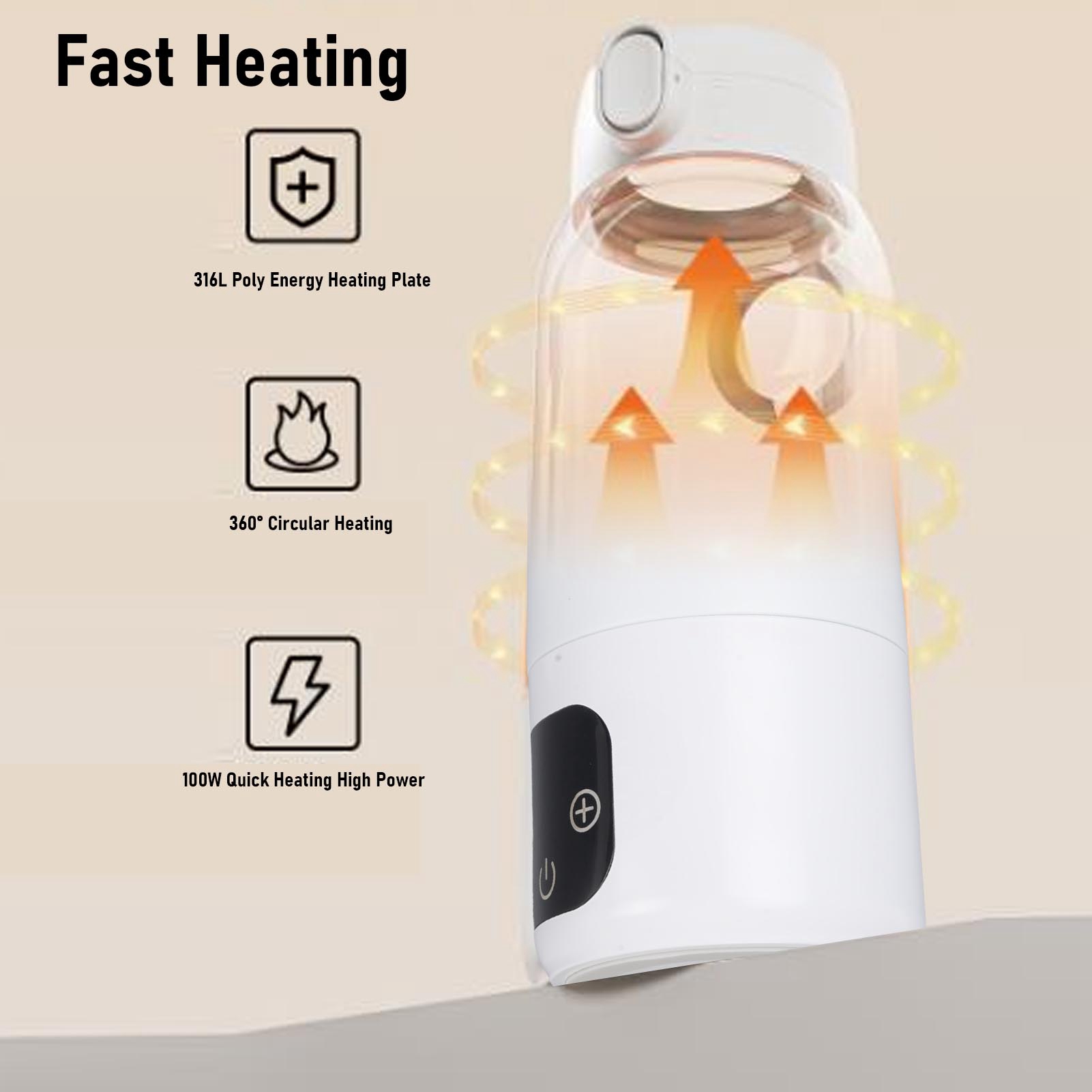 กาต้มน้ำไฟฟ้าพกพาแบบชาร์จเร็ว  - Tea And Coffee Kettle บทวิจารณ์และราคา