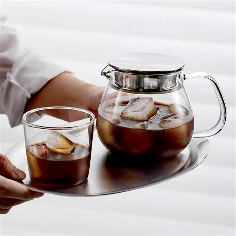 กาน้ำชาแก้วใสแบบญี่ปุ่นพร้อมฝา - Coffee Tea Replacement บทวิจารณ์และราคา