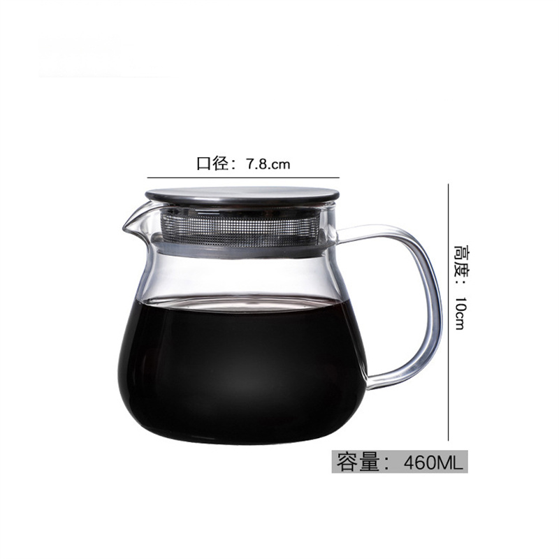 กาน้ำชาแก้วใสแบบญี่ปุ่นพร้อมฝา - Coffee Tea Replacement บทวิจารณ์และราคา