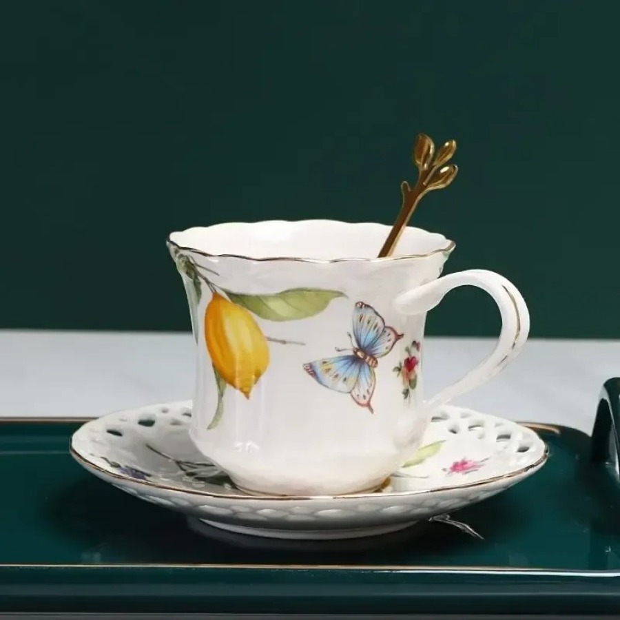 ชุดถ้วยน้ำชาสไตล์ยุโรป ชุดถ้วย - Lemon Tea Coffee บทวิจารณ์และราคา